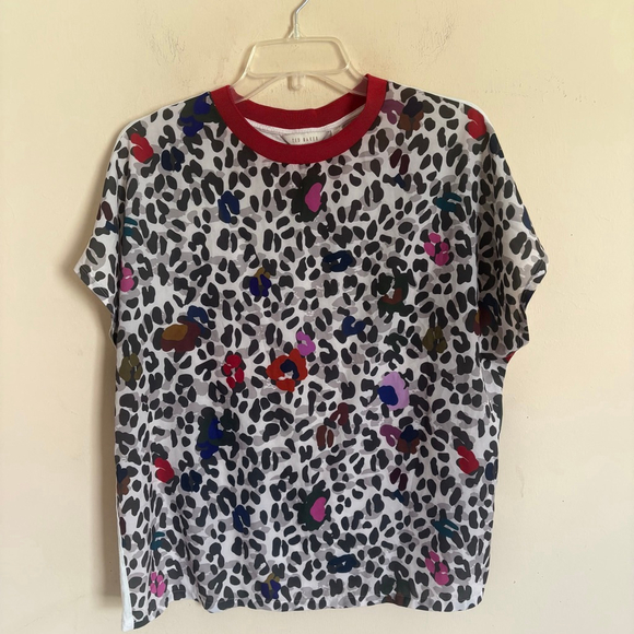 Ted Baker Byella Wilderness Woven-
Front Tee Size 6 Small - Picture 4 of 13